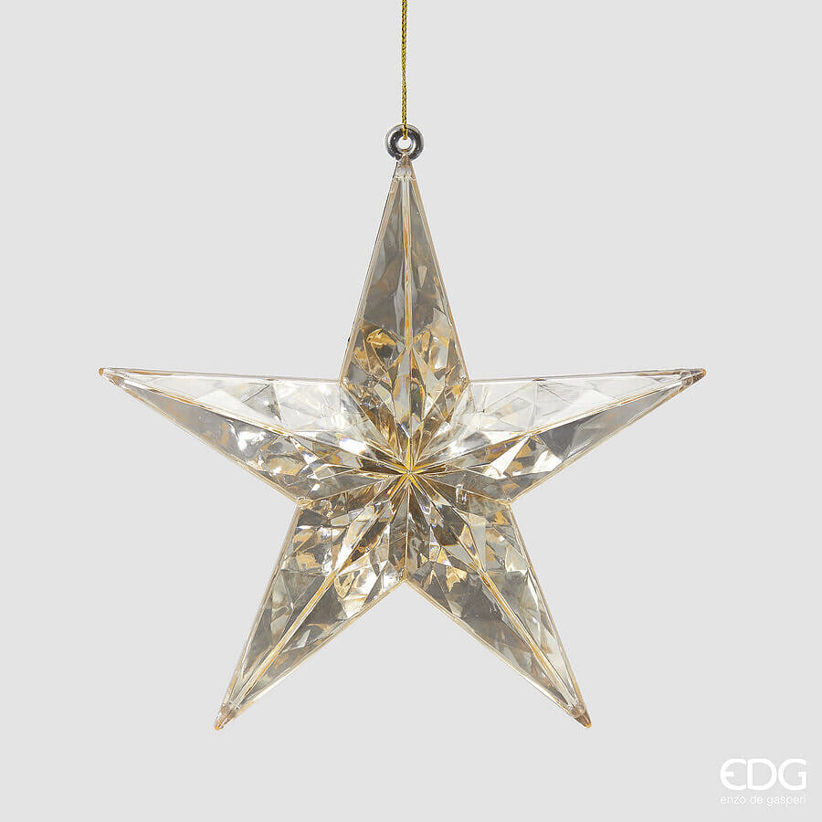 Новогоднее украшение EDG Enzo De Gasperi DIAMANTE STELLA Арт.8100908A040