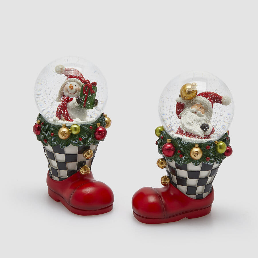 Снежный шар EDG Enzo De Gasperi SFERA ACQUA SCARPONE SCACCHI Арт.8101259A999