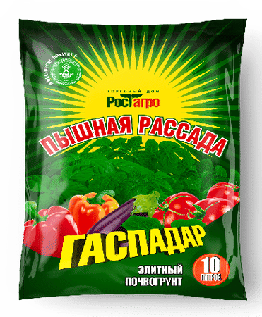 Почвогрунт "Гаспадар" "Пышная рассада" ПРЕМИУМ 10 л ТД Рост Агро