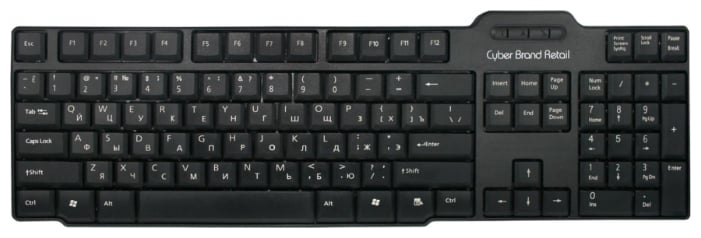 Клавиатура CBR;KB 115D Black USB CBR