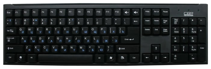 Клавиатура CBR;KB 108 Black USB CBR