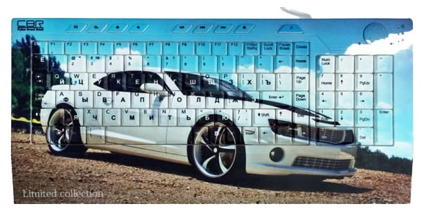 Клавиатура CBR Picture;Keyboard Booster Blue-White USB CBR