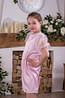 Коктейльное атласное платье с воздушными рукавами из органзы 34-40 ТМ TERRATEEN