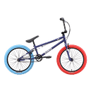 Велосипед Stark Madness BMX 1 темно-синий матовый/серебристый/синий, красный 2024