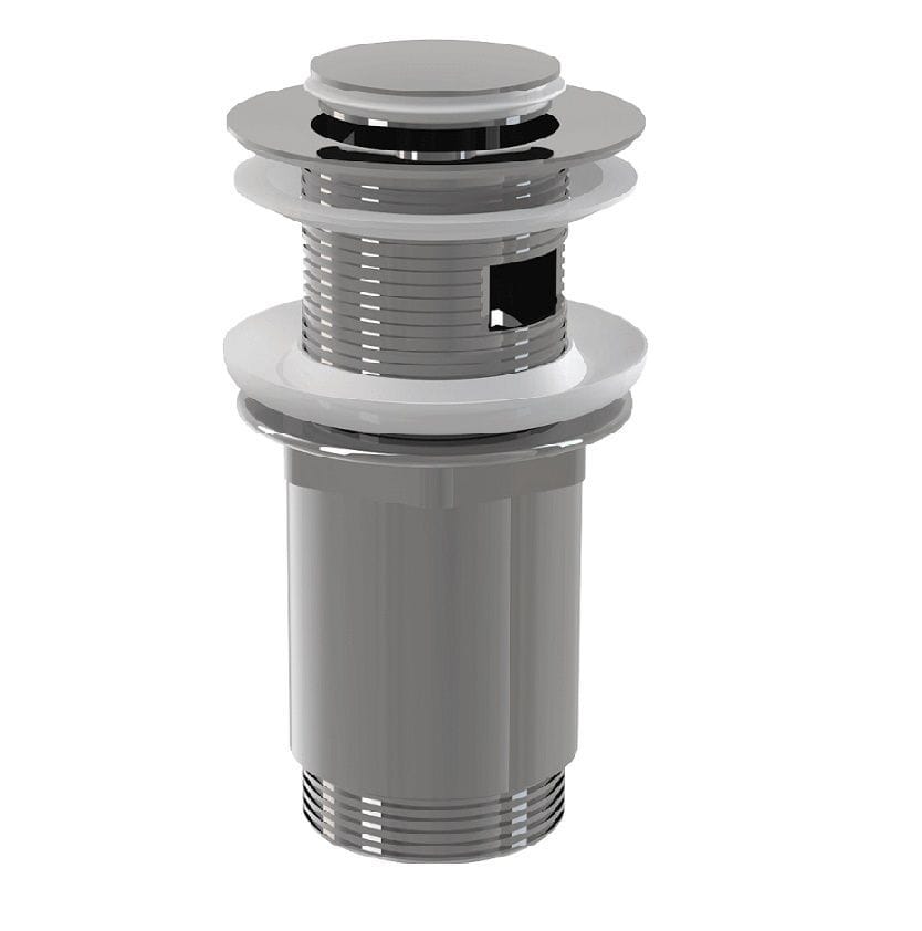 Донный клапан ClickClack 5/4 цельнометаллический с переливом и малой заглушкой ALCAPLAST A391-BL-01