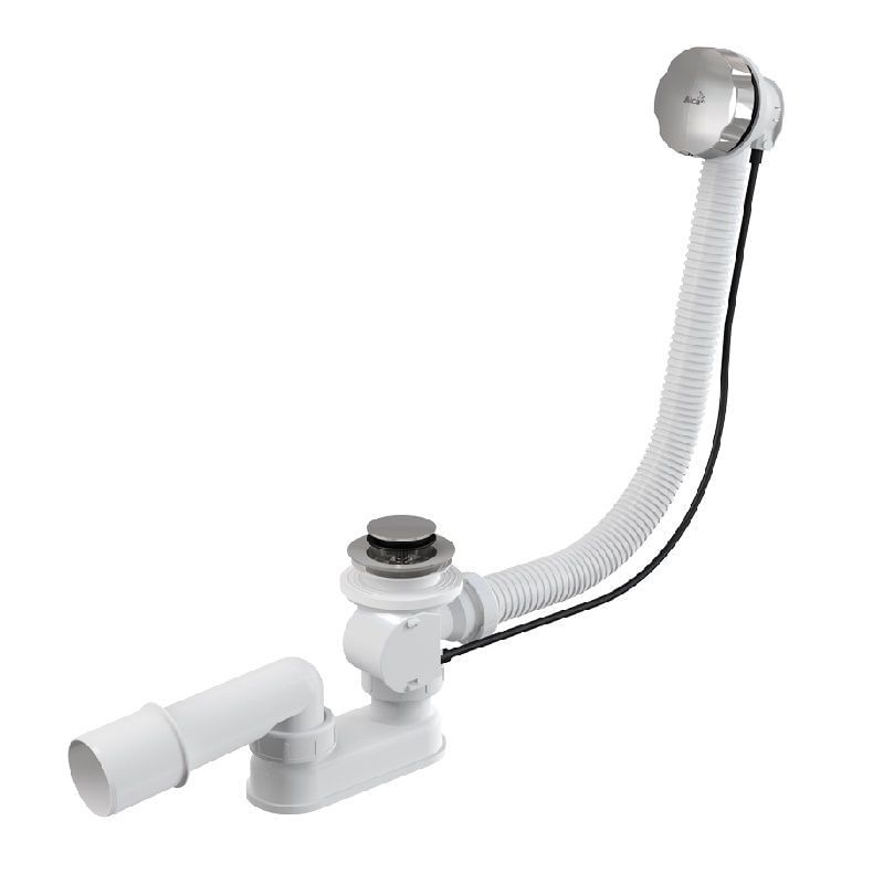 Сифон для ванны автомат ALCAPLAST A55K-BL-01