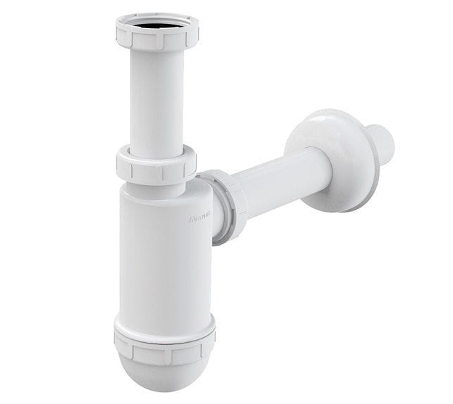 Сифон для умывальника Ø32 с накидной гайкой 5/4 ALCAPLAST A430-BL-01