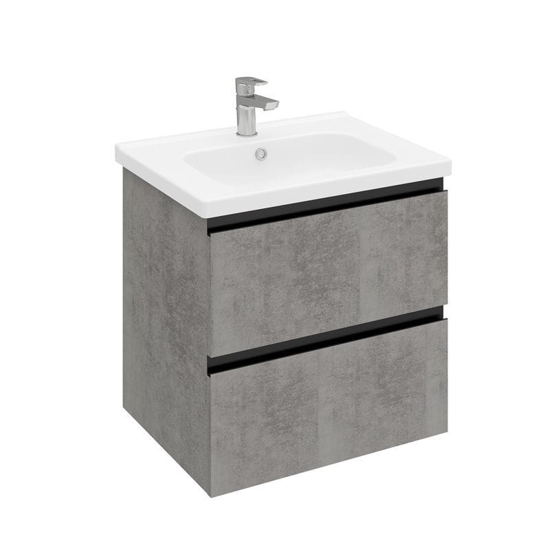 Тумба подвесная ELECTRA 60 под умыв-к Creavit Ideal, хромикс серебро Laparet LE-WCAB-60-323