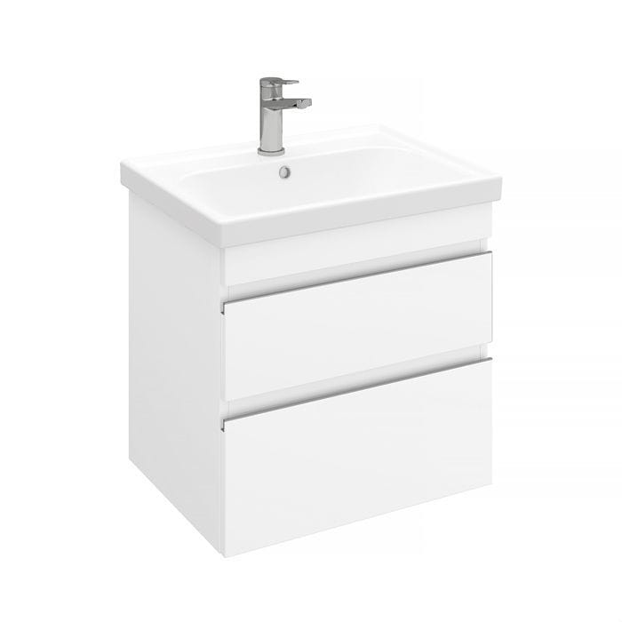 Тумба подвесная Sargas 60 под умывальник Cerastyle Frame 60, белый глянец Laparet LS-WCAB-60-01