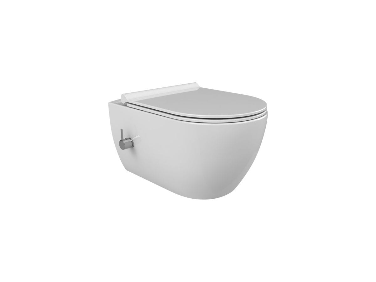 Унитаз подвесной City безободковый с интегрированной функцией биде CeraStyle HC00206PH00 (019100-u-01)