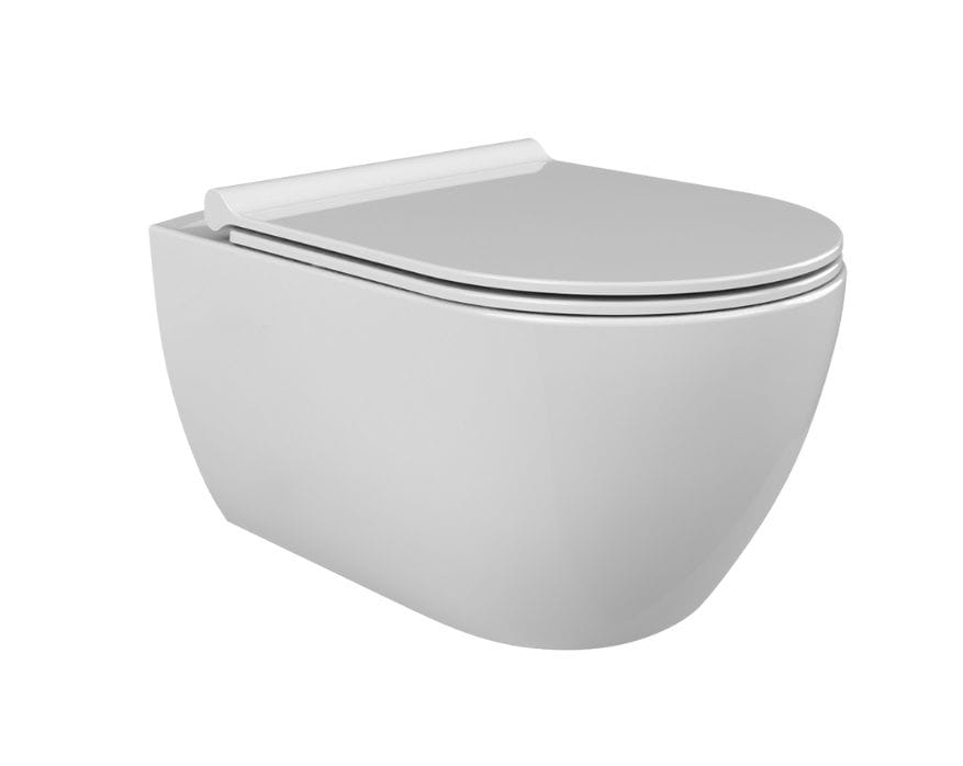 Унитаз подвесной City безободковый белый без сиденья CeraStyle HC00206PN00 (019100-w-01)