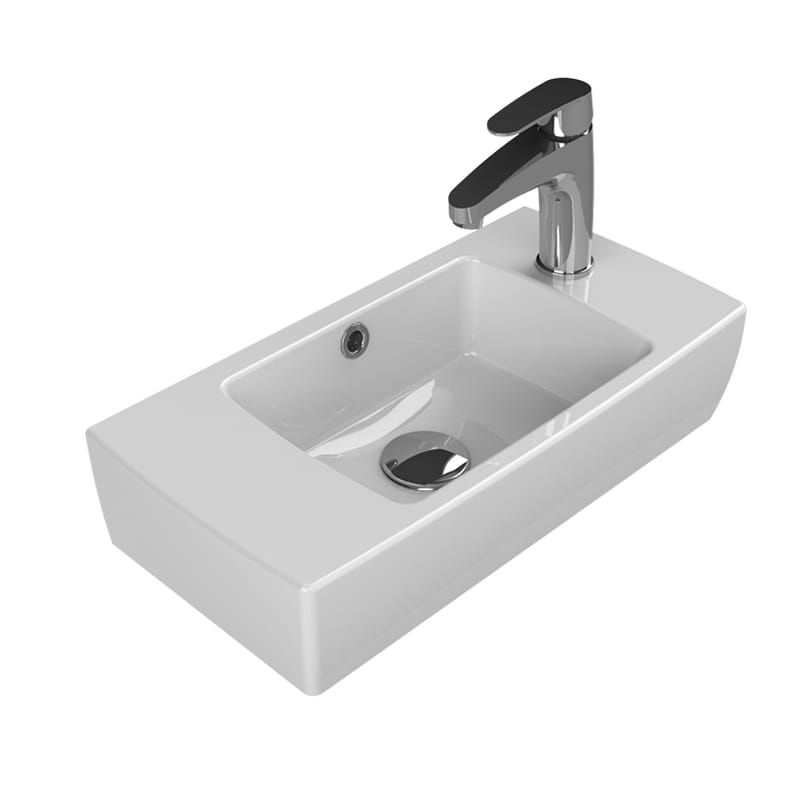 Умывальник City накладной 50 правый белый CeraStyle TB002F22R00 (001500-u-01)