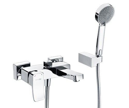 Смеситель для ванны и душа с коротким изливом Aller WasserKraft 1061