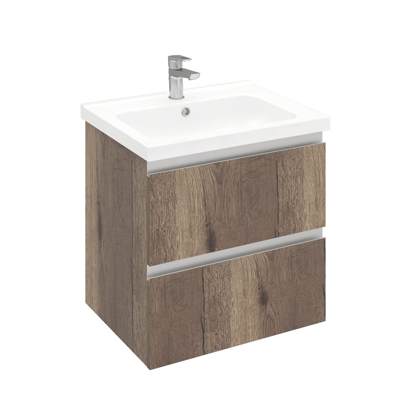 Тумба подвесная ELECTRA 60 под умыв-к Creavit Ideal, дуб Рока Laparet LE-WCAB-60-322