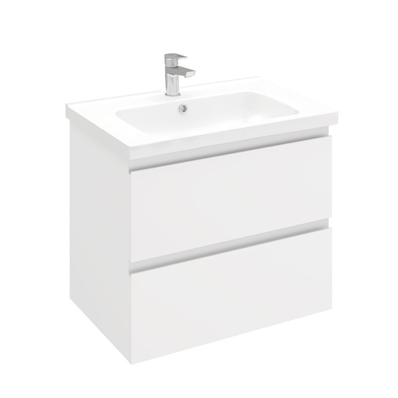 Тумба подвесная ELECTRA 70 под умыв-к Creavit Ideal, белый глянец Laparet LE-WCAB-70-101