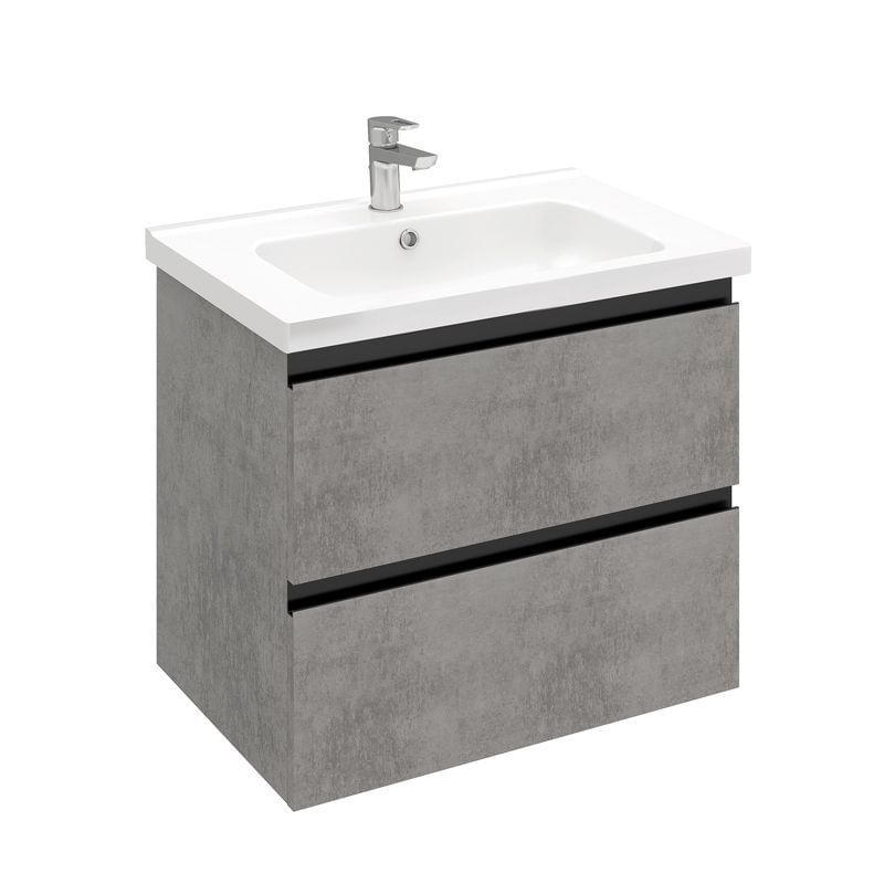 Тумба подвесная ELECTRA 70 под умыв-к Creavit Ideal, хромикс серебро Laparet LE-WCAB-70-323