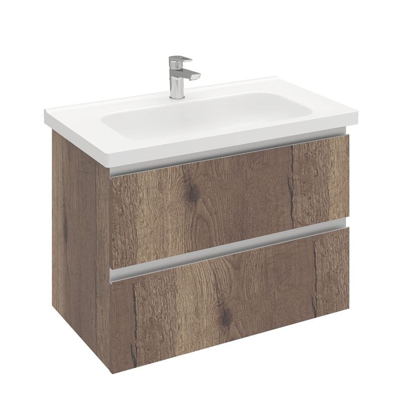 Тумба подвесная ELECTRA 80 под умыв-к Creavit Ideal, дуб Рока Laparet LE-WCAB-80-322