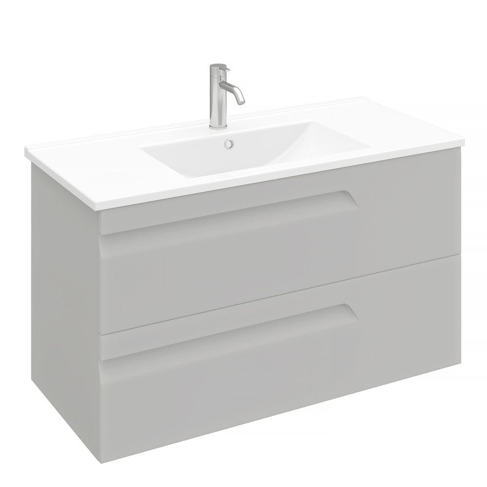 Тумба подвесная Atlas 100 под умыв-к Creavit Su, кашемир Laparet LA-WCAB-100-125