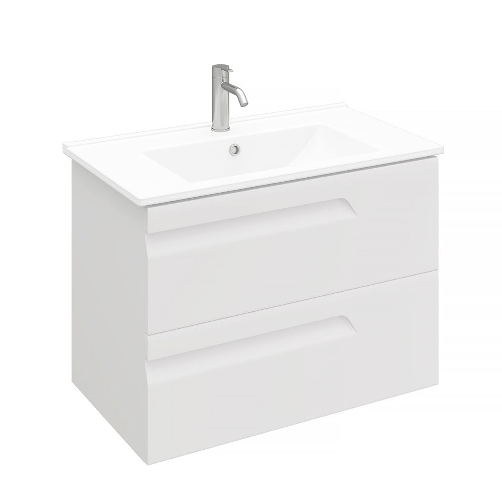 Тумба подвесная Atlas 80 под умыв-к Creavit Su, белый матовый Laparet LA-WCAB-80-122