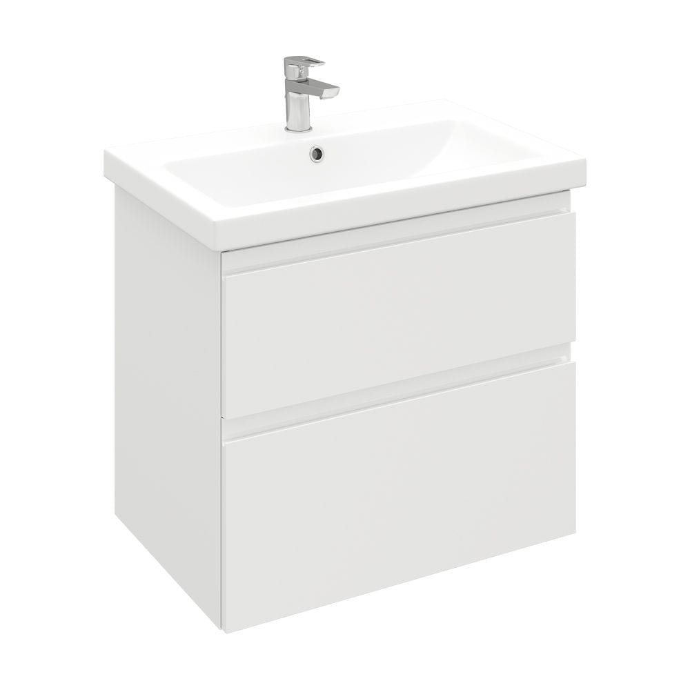 Тумба подвесная OPTIMUM 70 под умывальник Como/Moduo 70, белый глянец Laparet LO-WCAB-70-01