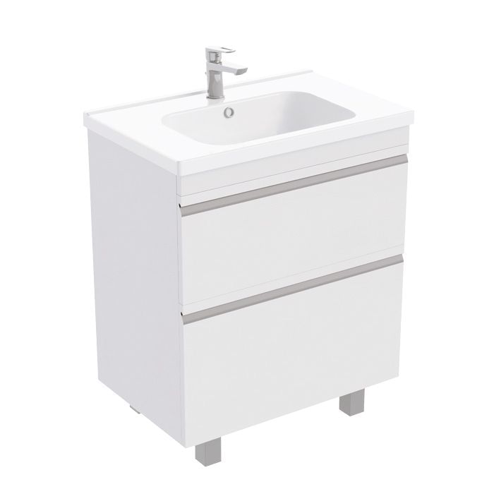 Тумба напольная Venus 70 под умывальник Creavit Ideal 70, белый глянец Laparet LVE-WFCAB-70-01