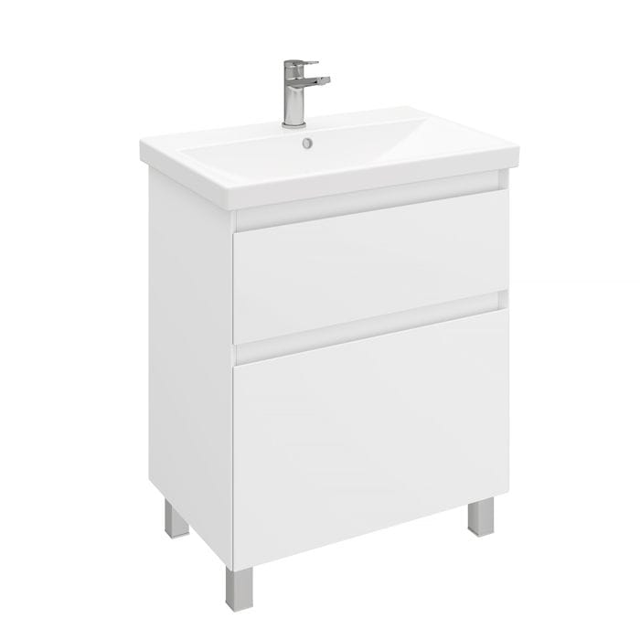 Тумба напольная Vitrum 70 под умывальник Cerastyle Elite 70, белый Laparet LV-WFCAB-70-11