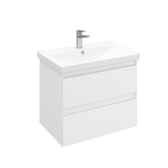 Тумба подвесная Vitrum 70 под умывальник Cerastyle Elite 70, белый матовый Laparet LV-WCAB-70-11