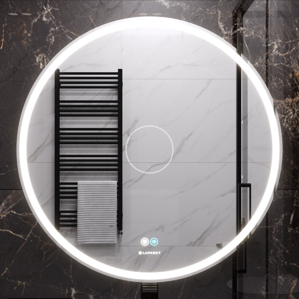 Зеркало Electra D, круглое с подсветкой Laparet electra. D80