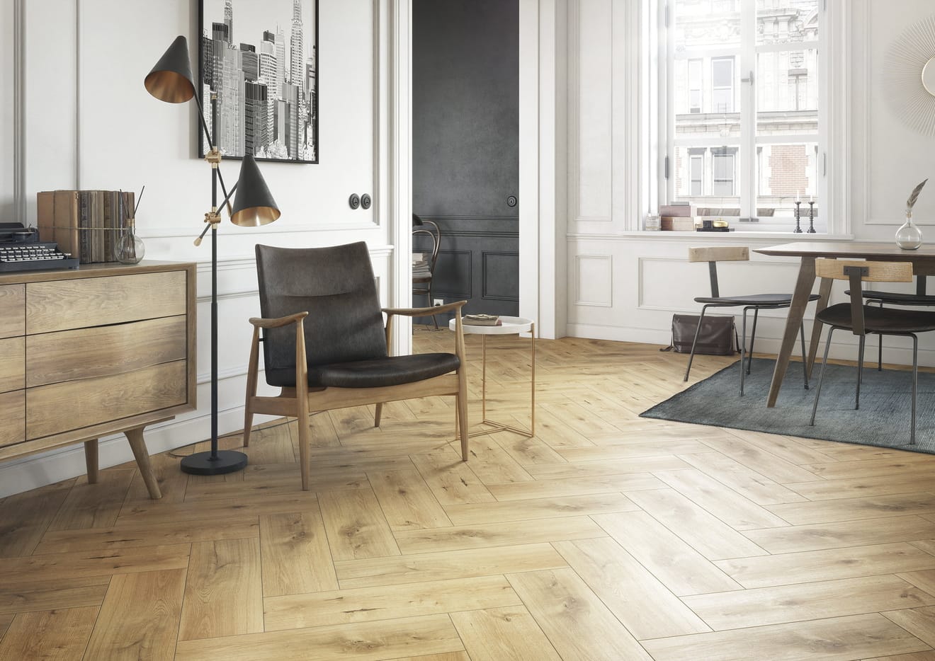 Керамогранит Sandwood бежевый 18x60 Cersanit 16708