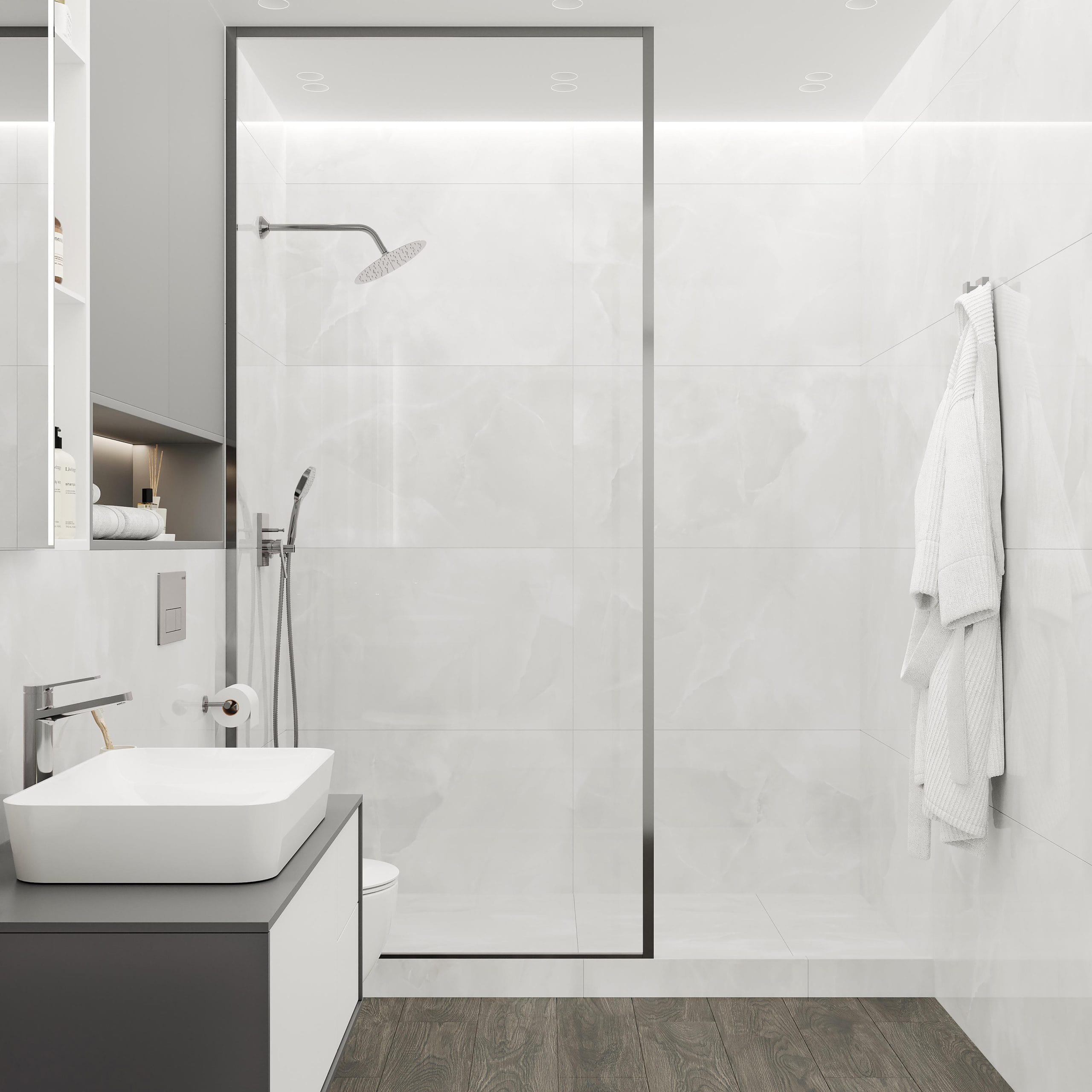 Керамогранит Onyx Sky Bianco mat 60x60 Laparet 4690399069151