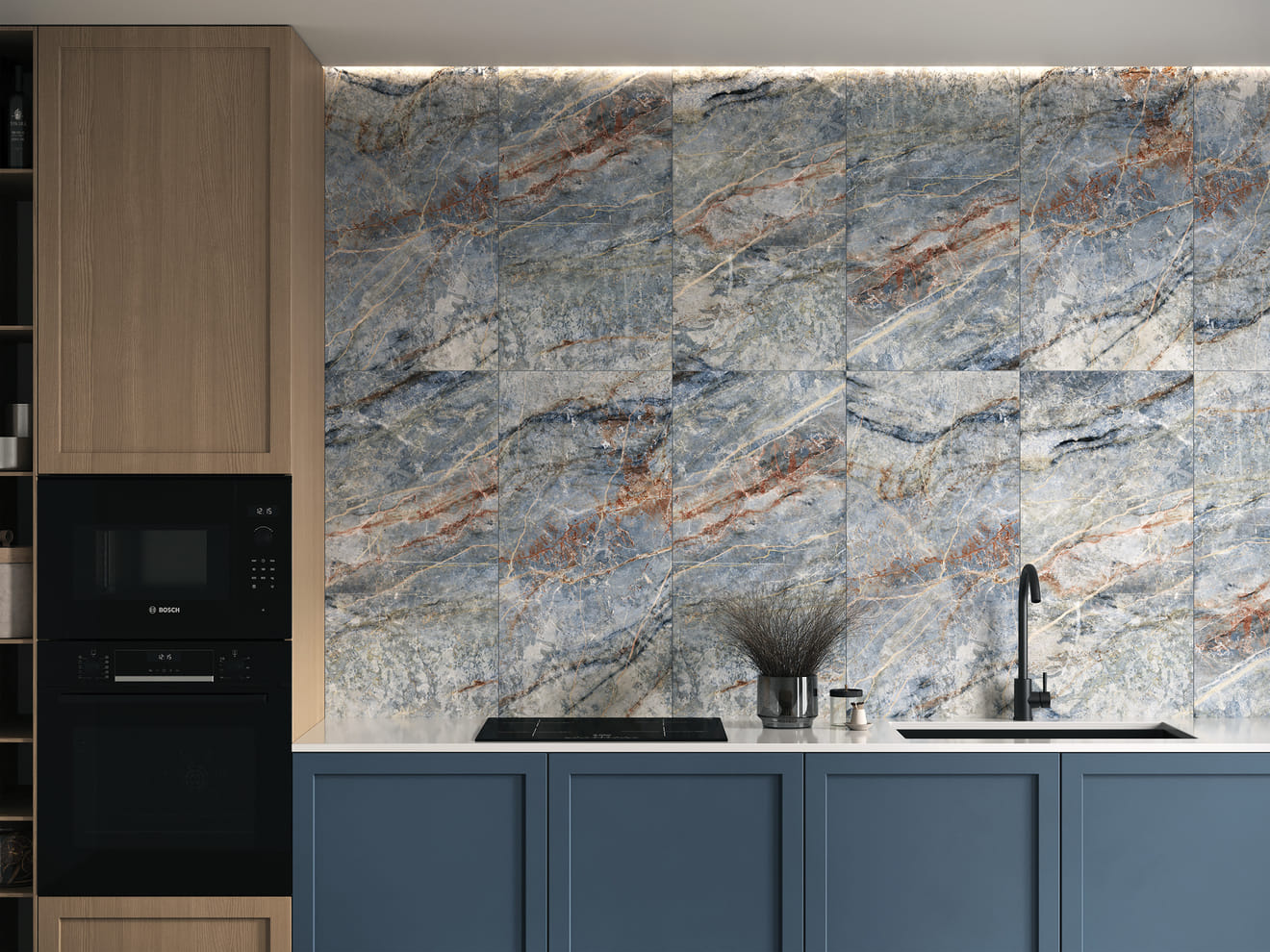 Керамогранит Spark синий 45x90 Cersanit 4690311141675