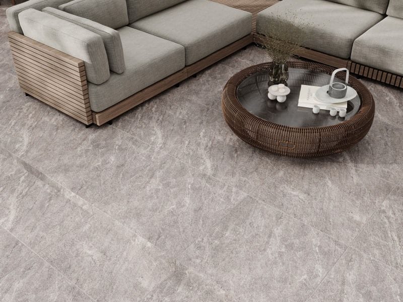 Керамогранит Desert серый рельеф Cersanit 17888