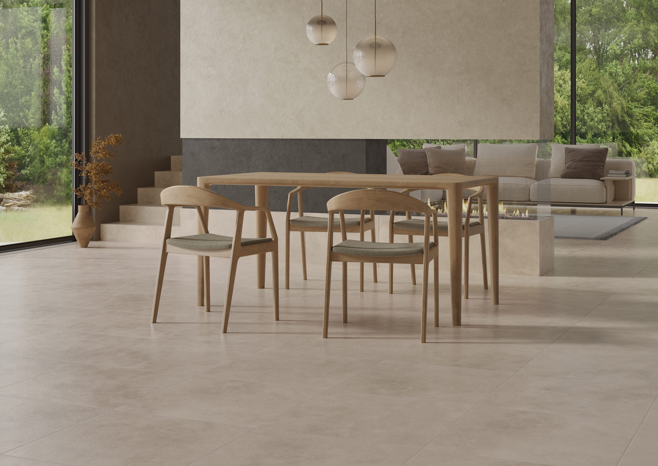 Керамогранит Residence светло-бежевый рельеф Cersanit 17874