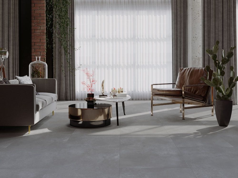 Керамогранит Luna Cool Grey semi lap. 60x60 QUA Granite 8681575073709