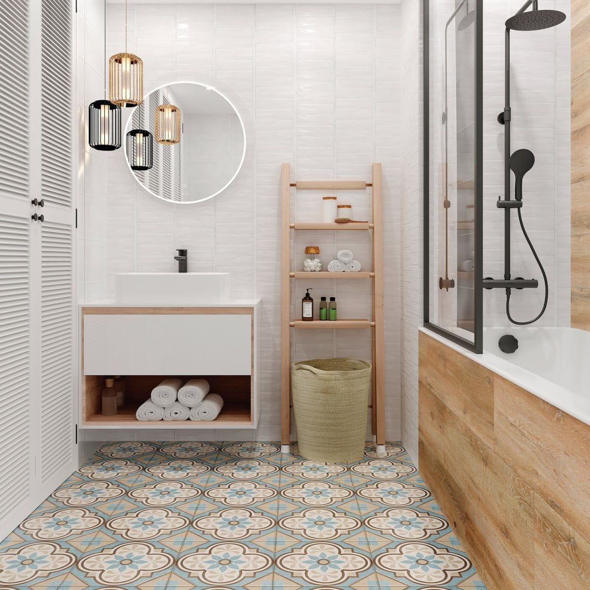 Керамогранит Daisy пэчворк многоцветный 30x30 Cersanit 17251