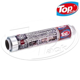 Фольга алюминиевая 29см/50м cуперплотная (30мкм) Top pack Professional