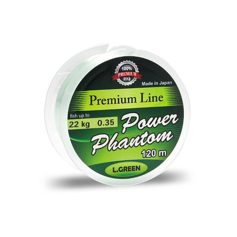 Леска Power Phantom Premium Line GREEN 120m 0.37mm 12.3kg