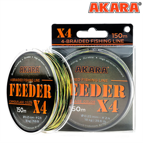Плетёный шнур Akara Feeder X-4 150 0,18 мм