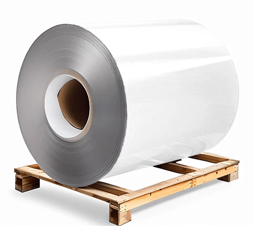 Сталь оцинкованная 0,5х1250х3000 мм RAL 9003 белый Грунт обр.стороны / защ.пленка Steel Reels Painting ST0,5-RAL9003