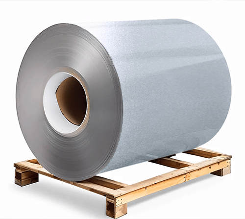 Сталь оцинкованная 0,7х1250х3000 мм RAL 9023 серебро искрящееся Грунт обр.стороны / защ.пленка Steel Reels Painting ST0,7-RAL9023