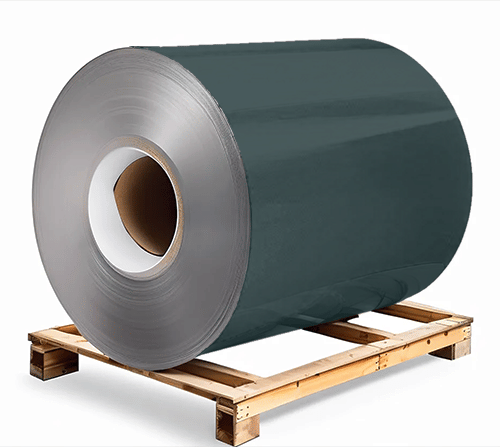 Сталь оцинкованная окрашенная 1,2х1250х3000 мм RAL 6004 зеленый Грунт обр.стороны / защ.пленка Steel Reels Painting ST1,2-RAL6004