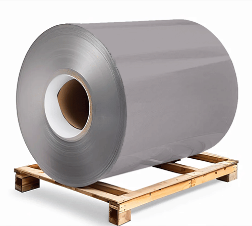 Сталь оцинкованная окрашенная 1,5х1250х3000 мм RAL 7004 серый Грунт обр.стороны / защ.пленка Steel Reels Painting ST1,5-RAL7004