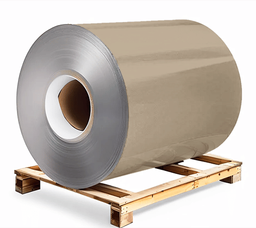 Сталь оцинкованная окрашенная 1,5х1250х3000 мм RAL 1019 темно-бежевый Грунт обр.стороны / защ.пленка Steel Reels Painting ST1,5-RAL1019