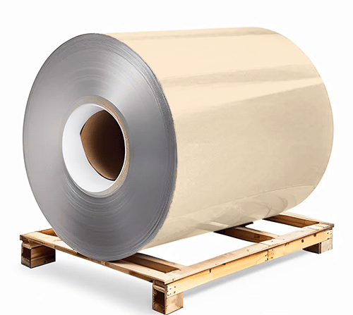 Сталь оцинкованная окрашенная 1,5х1250х3000 мм RAL 1015 светло-бежевый Грунт обр.стороны / защ.пленка Steel Reels Painting ST1,5-RAL1015