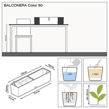 Кашпо Балконера Колор \ Balconera Color 50 и 80 Lechuza