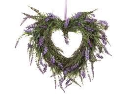 Сердце панно из лаванды