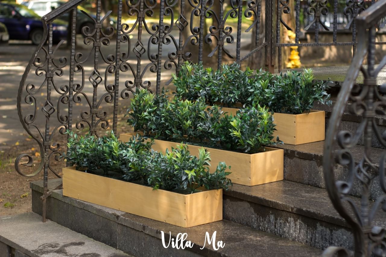 Растения в кашпо на заказ, пог.м искусств.