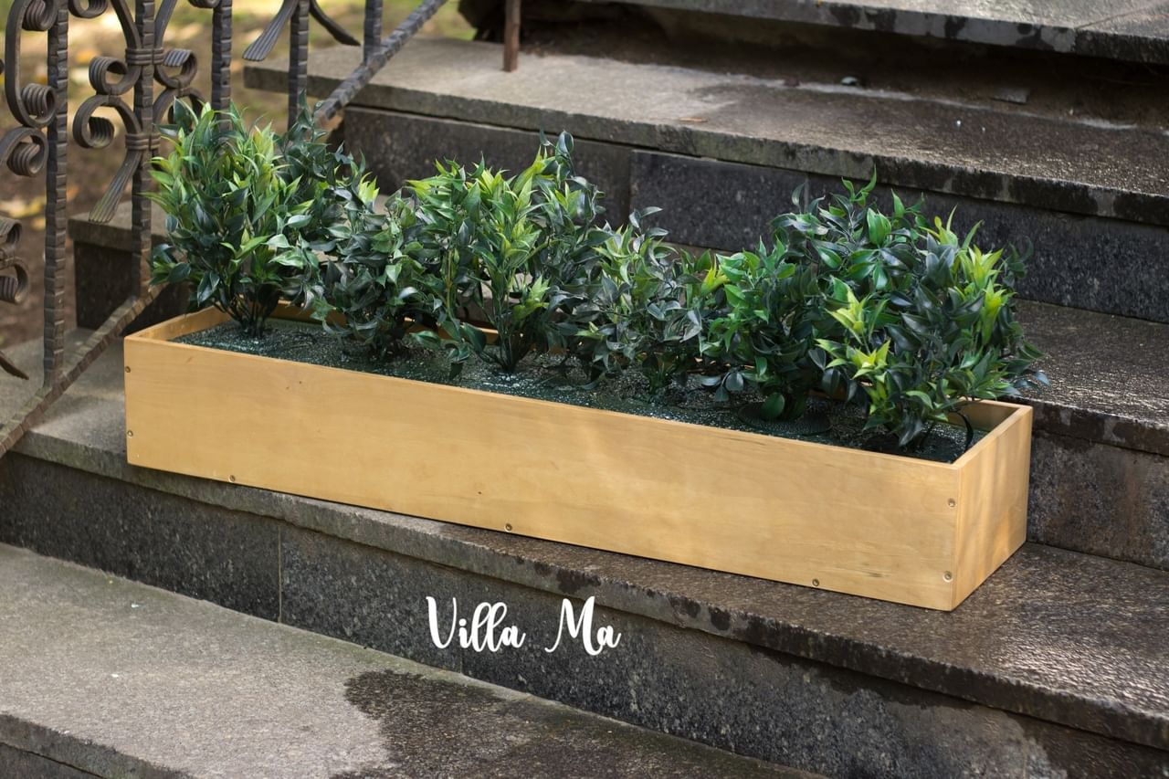 Растения в кашпо на заказ, пог.м искусств.