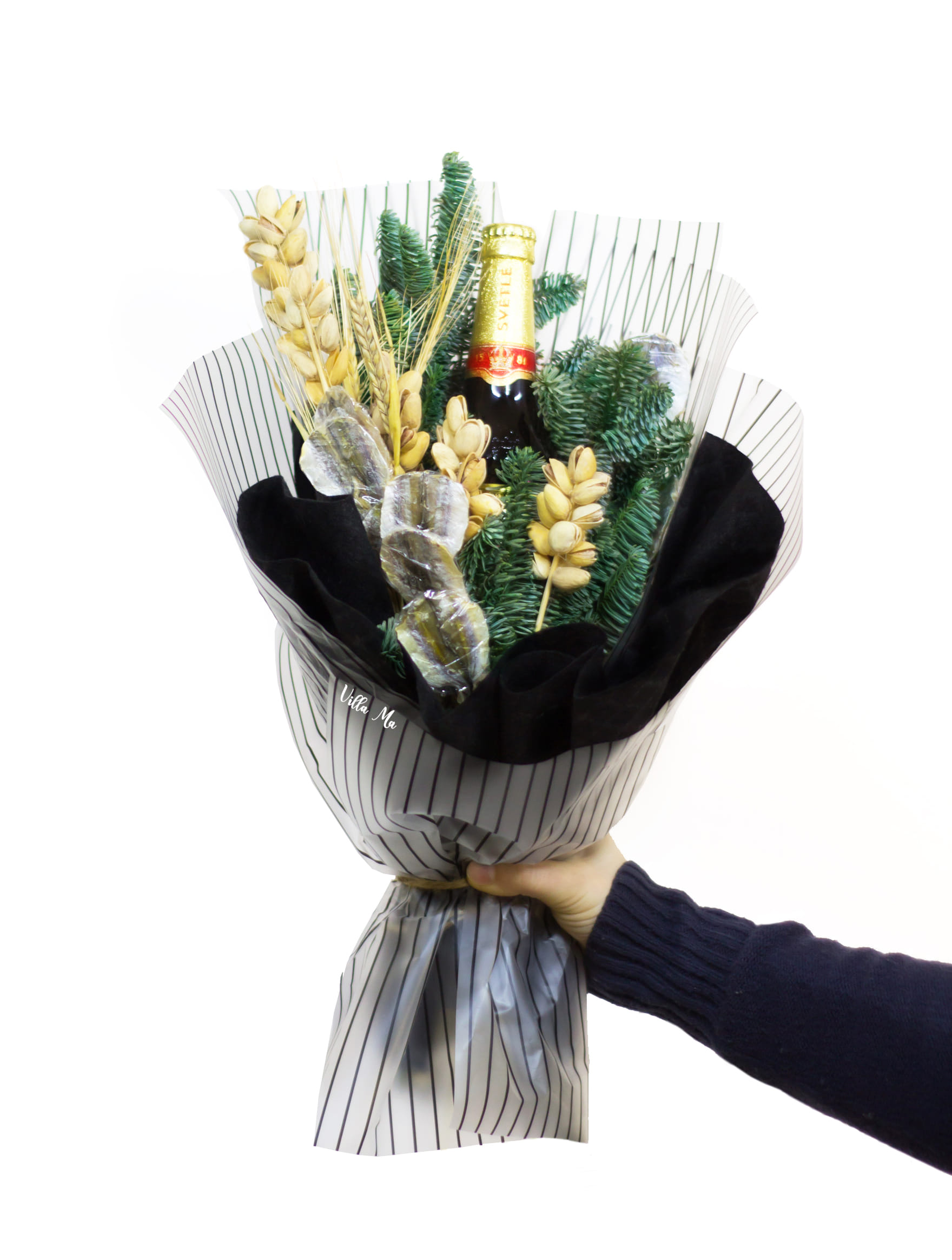 Пивной букет в корейской упаковке Villa Ma