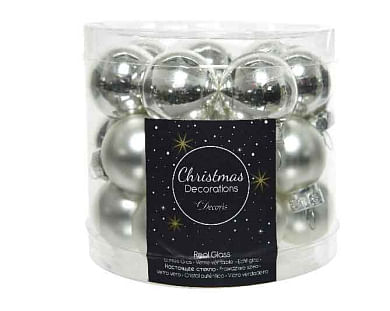 Набор шары стекло д2,5 см для ёлки